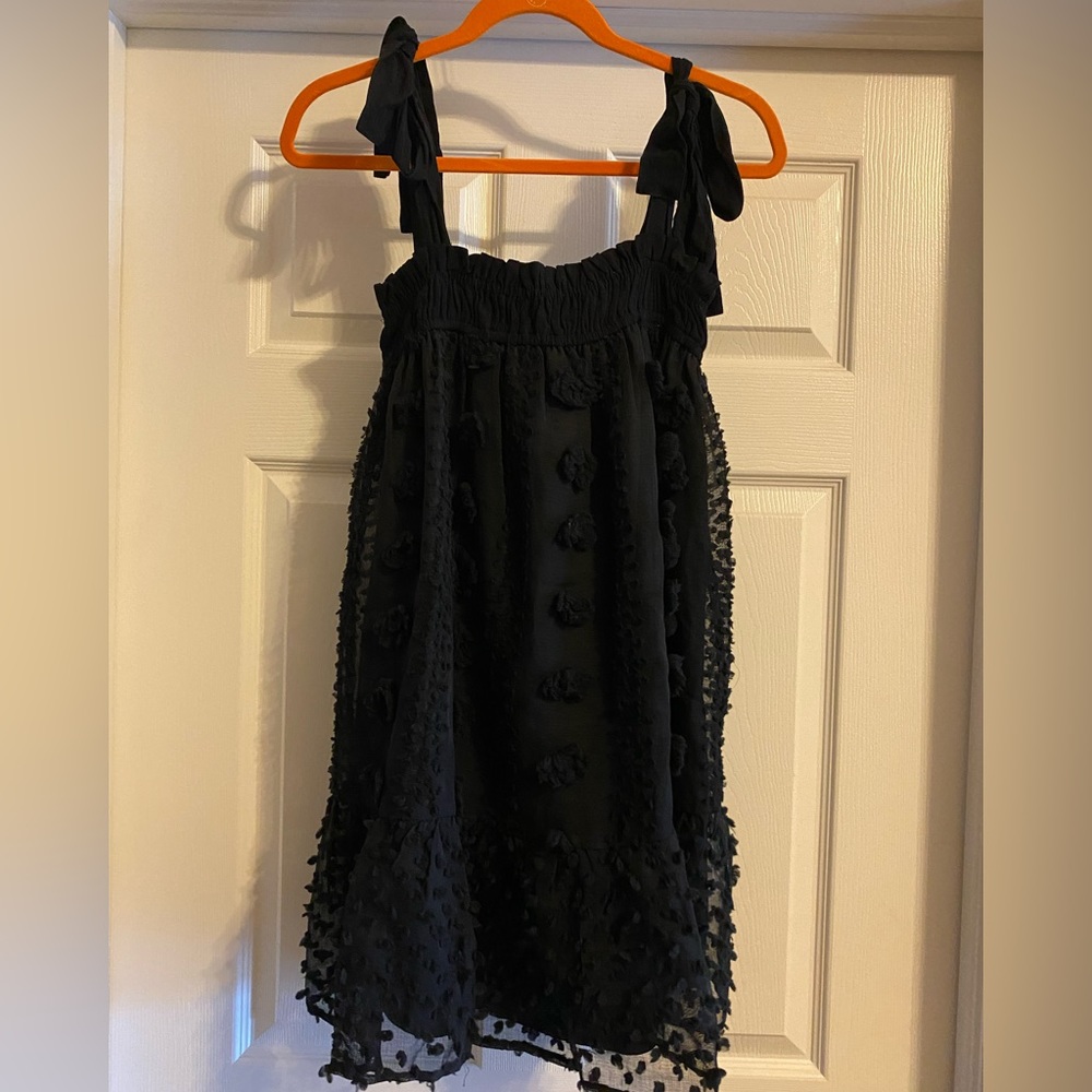Textured Black Dress